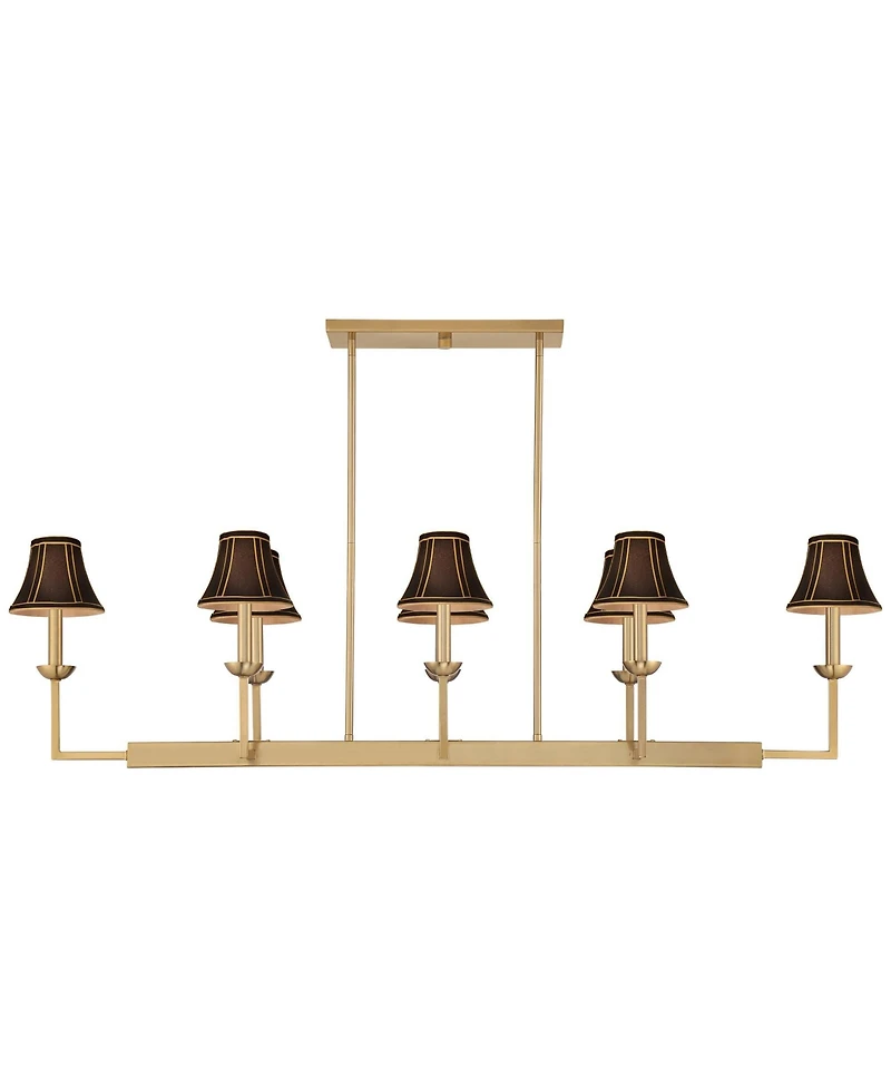 Possini Euro Design Kime 50inch Wide 8-Light Island Chandelier Shades
