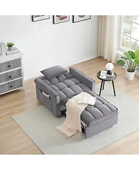 Streamdale Furniture 3-in-1 Convertible Sofa Bed Chair Adjustable Recliner for Small Spaces