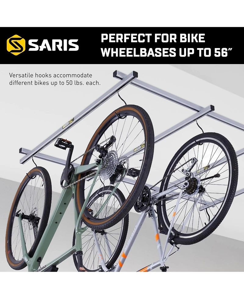 Saris Cycle Glide Ceiling Bike Rack Add-on for 2 Extra Bikes