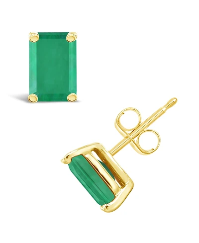 Ruby (1-3/8 ct. t.w.) Stud Earrings 14k Yellow Gold (Also Emerald)