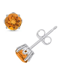 Rhodolite Garnet Stud Earrings (1-1/5 ct. t.w.) Sterling Silver (Also Opal, Citrine, White Topaz, Peridot, Aquamarine, and Amethyst)