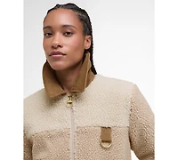 Barbour Women's Malena Collared Cropped Fleece Jacket