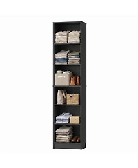 Aheaplus Closet Cabinet with 5 Shelves, Open Storage Small-Space