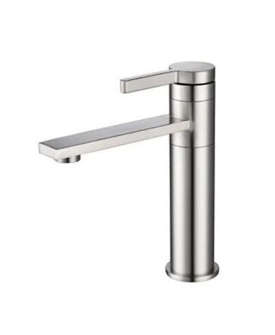Phying Industrial Single Handle Bathroom Vanity Sink Faucet Single Hole Vessel Faucet Water Saving Stainless Steel Basin Tap For Bathroom