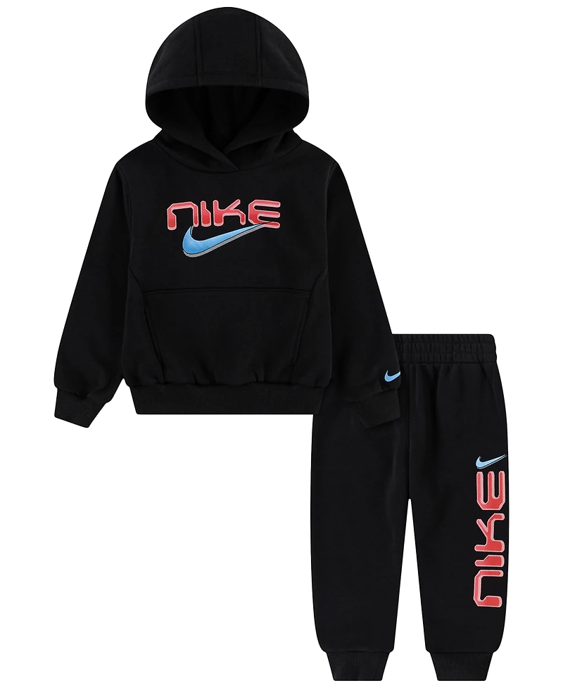 Nike Toddler Boys' 2T-4T Stock Fleece Pullover Hoodie and Joggers, 2-Piece Set
