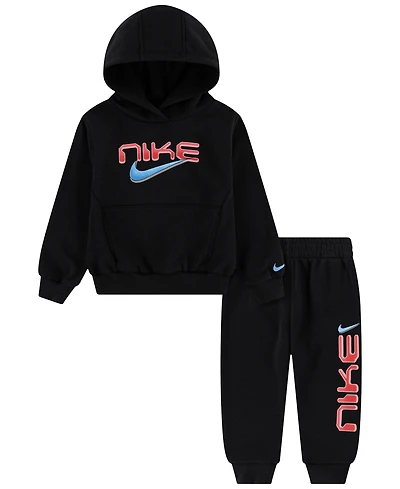 Nike Toddler Boys' 2T-4T Stock Fleece Pullover Hoodie and Joggers, 2-Piece Set