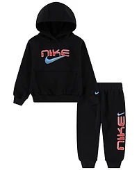 Nike Toddler Boys' 2T-4T Stock Fleece Pullover Hoodie and Joggers, 2-Piece Set