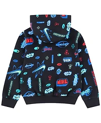 Nike Boys' 4-7 Logo Printed Pullover Hoodie