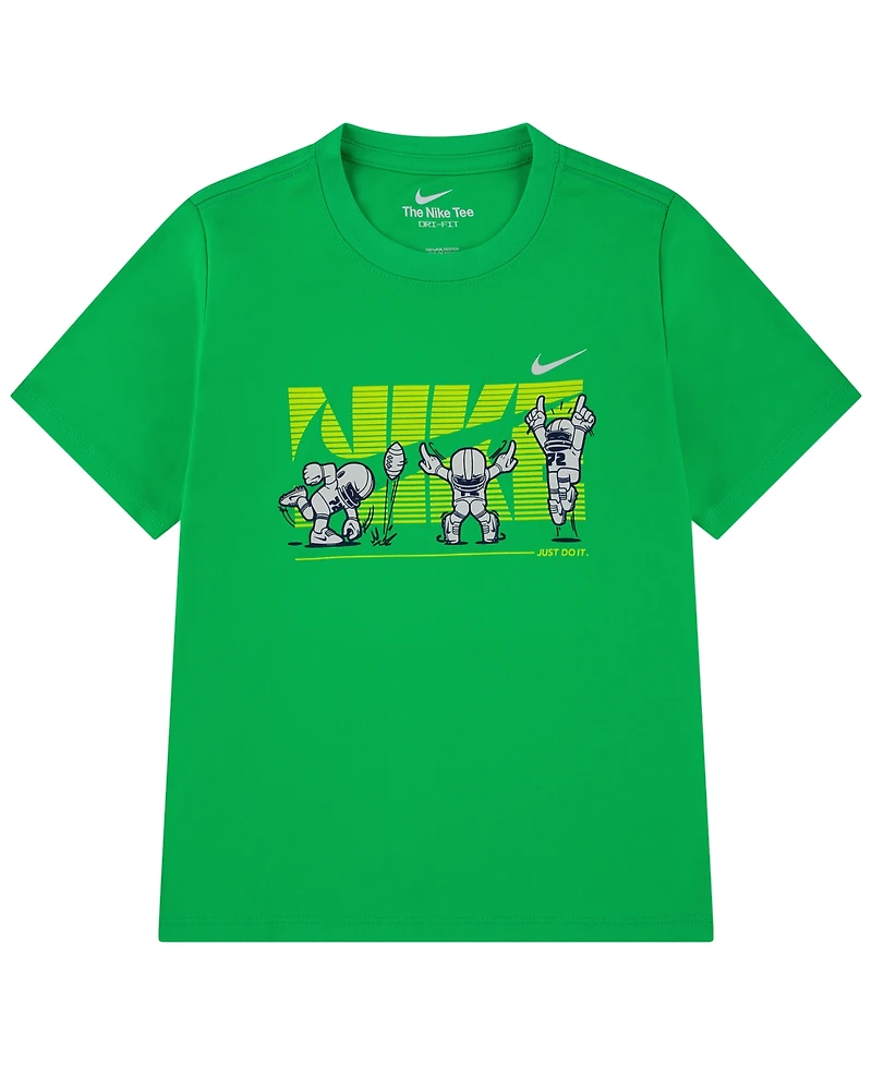 Nike Boys' 4-7 Dri-fit End Zone Short-Sleeve T-Shirt