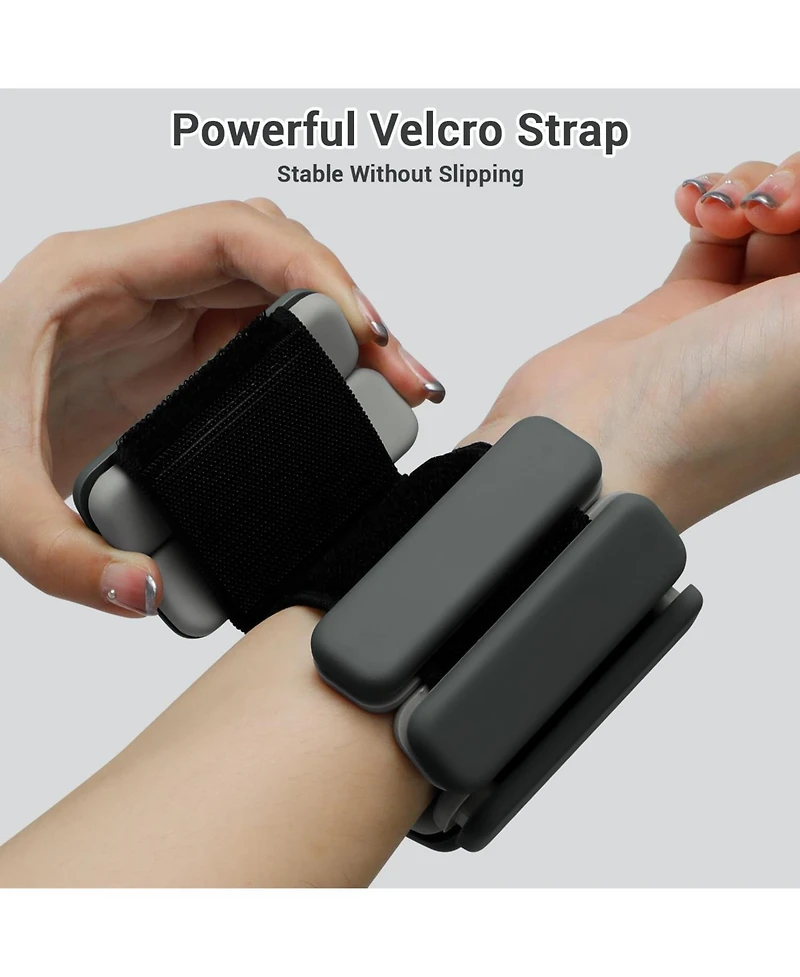 Sportneer Adjustable Wrist Ankle Weights for Women Men 1 Pair lb or 2 Each Silicone Bangles Yoga Dance Pilates Cardio Aerobics Pool Jogging