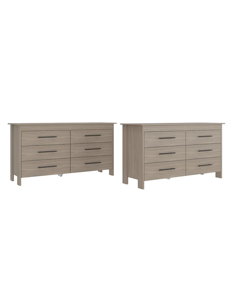 Fm Furniture Anson Set of 2 Dressers – Modern Bedroom Storage