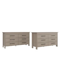 Fm Furniture Anson Set of 2 Dressers – Modern Bedroom Storage