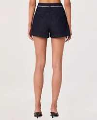 Astr the Label Women's Bonnie Embroidered Cotton Shorts