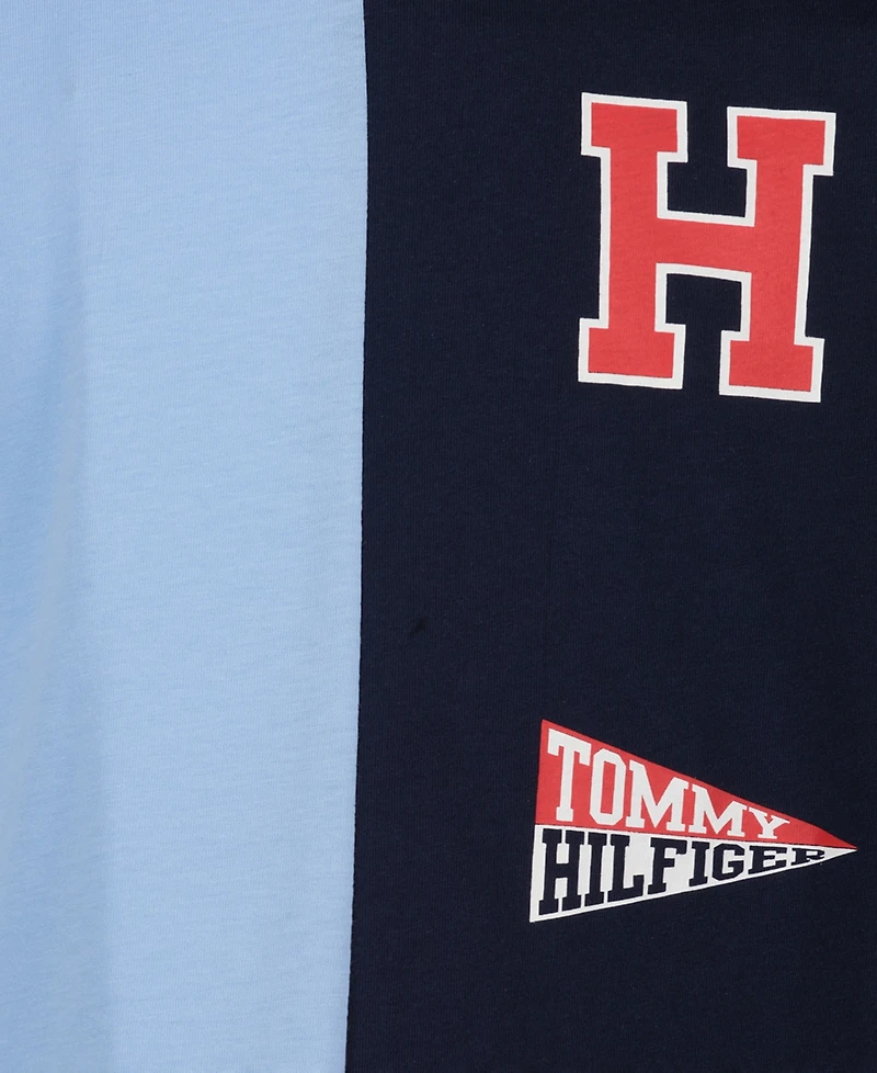 Tommy Hilfiger Boys' 2T-7 Stacked Logo Long-Sleeve T-Shirt