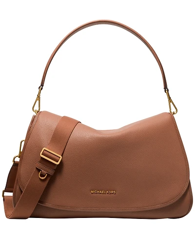 Michael Kors Men's Holmes Extra-Large Pebbled Leather Convertible Messenger Bag