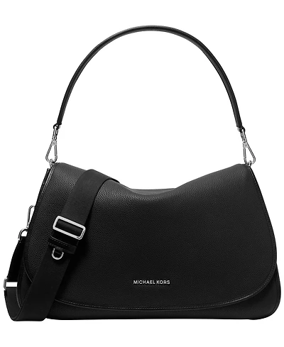 Michael Kors Men's Holmes Extra-Large Pebbled Leather Convertible Messenger Bag