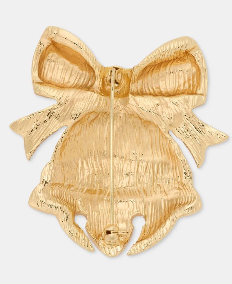 Holiday Lane Red Bow Bell Pin, Macy's Exclusive