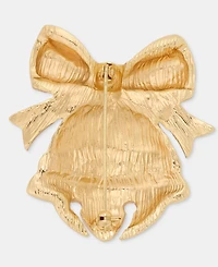 Holiday Lane Red Bow Bell Pin, Macy's Exclusive