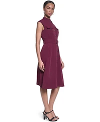 Karl Lagerfeld Paris Women's Mock Neck Shirt Dress