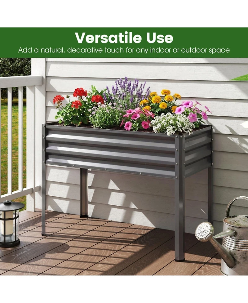 Gouun Metal Raised Garden Bed Set of 2 with Elevated Legs