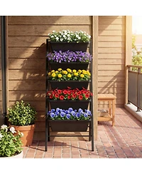 Gouun 5-Tier Vertical Raised Garden Bed with Removable Planter Boxes