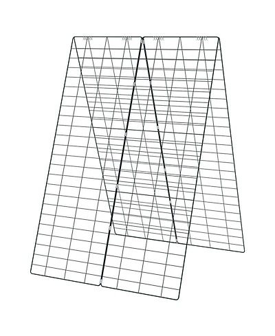 Gouun A-Frame Garden Trellis Set with Ground Stakes Cable Ties and Connectors