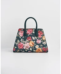Fable England Women's Roses Structured Medium Tote