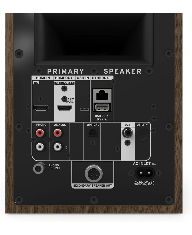 Klipsch The-fives-ii- Oak 5.25inch Dolby Atmos Powered Speaker Pair