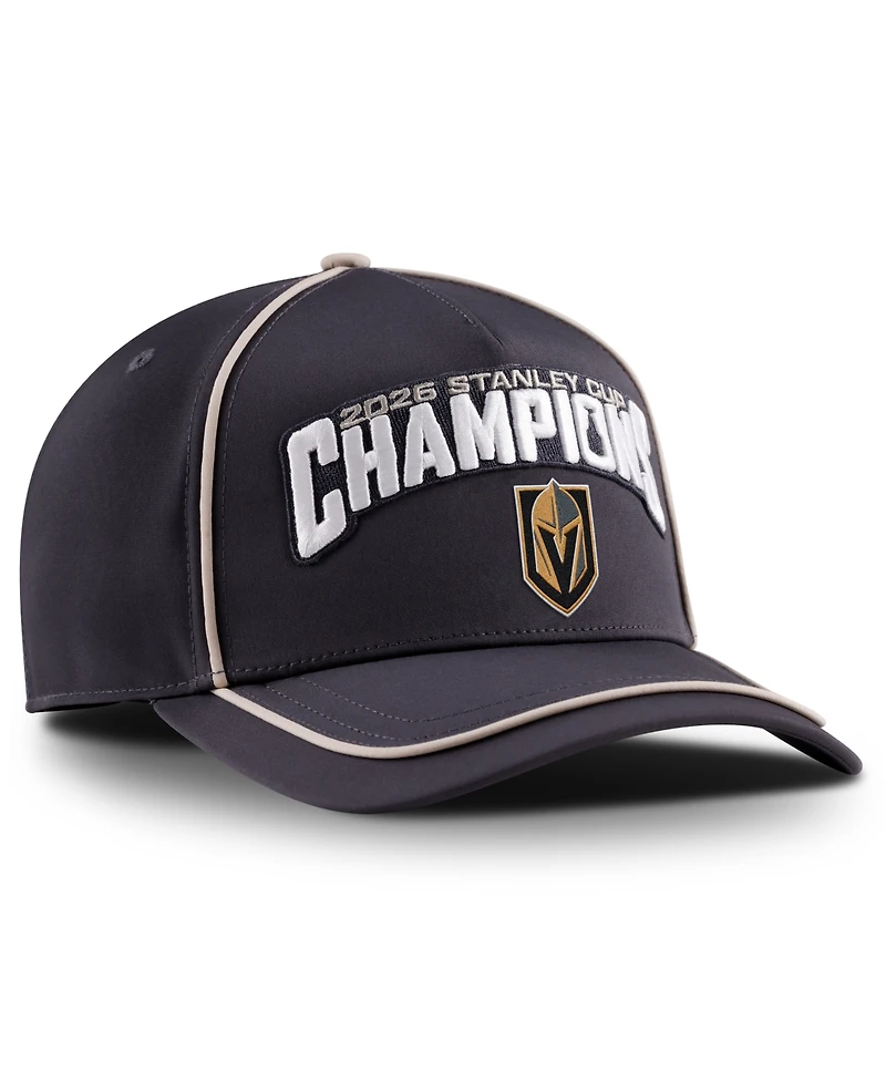 Fanatics Men's Black/Light Beige Vegas Golden Knights 2026 Nhl Stanley Cup Champions Locker Room Adjustable Hat