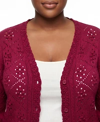 Torrid Plus Belle Isle Scallop Edge Cardigan