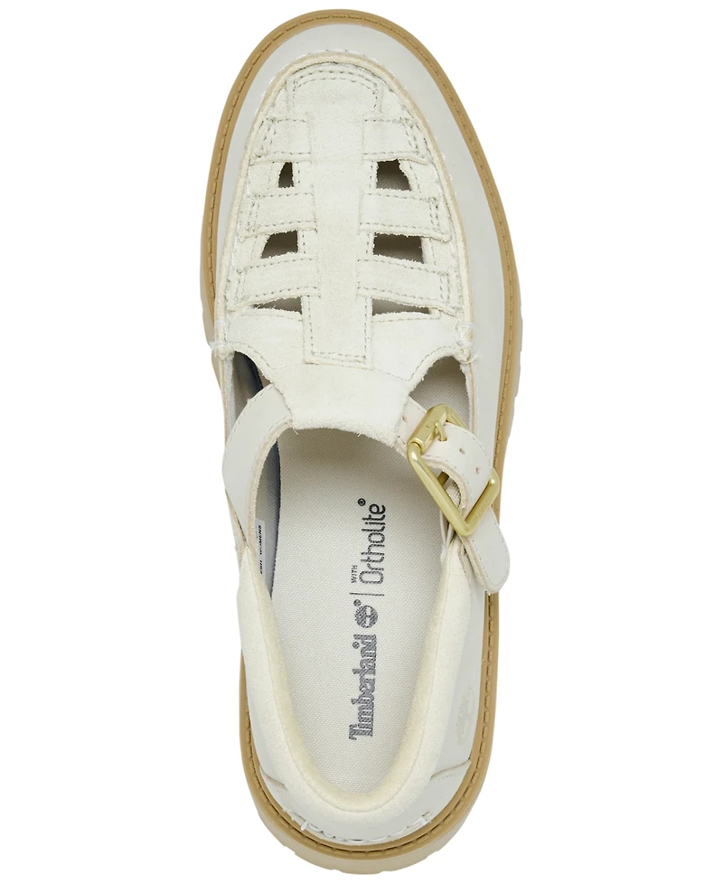 Timberland Women's Stone Street Mary Jane Platform Buckle Shoes from Finish Line