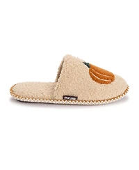Muk Luks Women's Punch Needle Fall Halloween Novelty Scuff Slipper