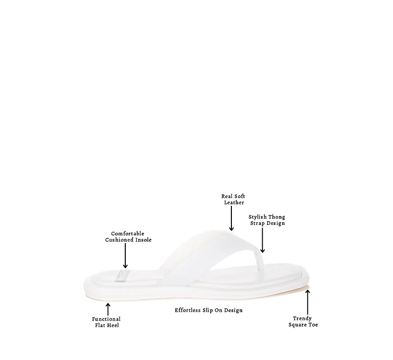 Rag and Co Women's Makawi Thong Toe Slip Ons