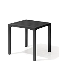 Pellebant Outdoor End Table Aluminum Square Patio Side