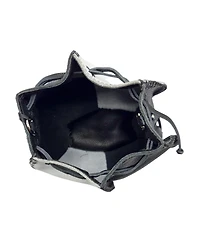 Carlos Falchi Mini Bucket Leather Pouch Bag