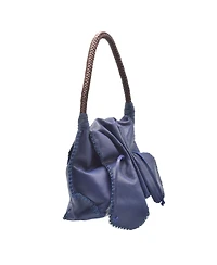 Carlos Falchi Shoulder Butterfly Leather Bag