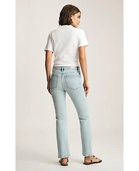 Mavi Jeans Women's New York High Rise Straight Leg Lt Brushed Classic Blue