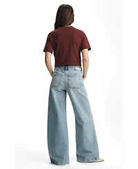 Mavi Jeans Women's Christine High Rise Wide Leg Light Classic Denim