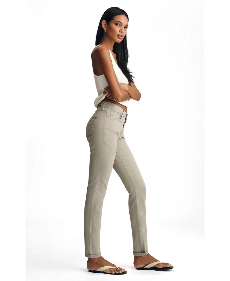 Mavi Jeans Women's Kathleen Mid Rise Boyfriend Desert Sage Flex Blue