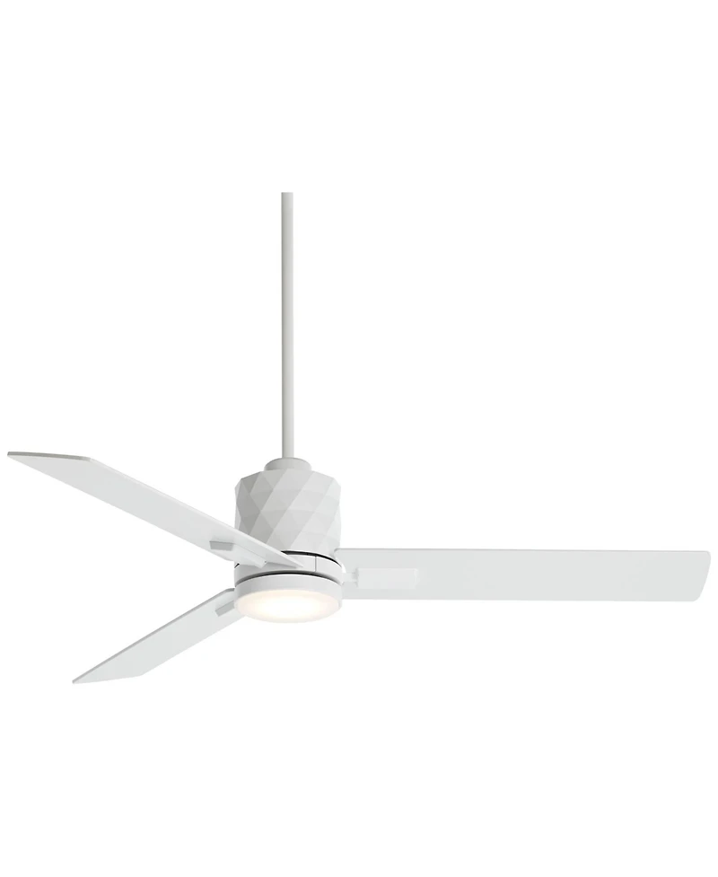Casa Vieja 54 inch Lex Matte Led Ceiling Fan with Remote