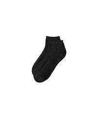 Lands' End Women's 3-Pack Soft Viscose Half Cushion Quarter Socks