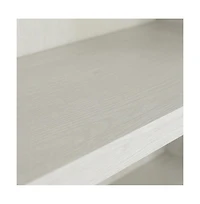 Starlight Canyon Home White storage bookcase with spacious shelves and modern design