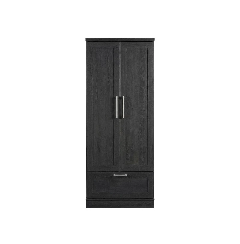 Starlight Canyon Home Raven Oak Storage Armoire With Contemporary Style And Spacious Design