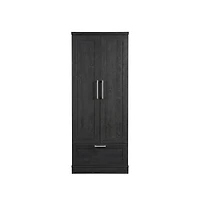 Starlight Canyon Home Raven Oak Storage Armoire With Contemporary Style And Spacious Design
