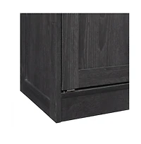 Starlight Canyon Home Black Oak Finish Storage Cabinet With Transitional Style, Rectangular Design