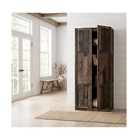Starlight Canyon Home Rustic Brown Storage Cabinet With Pine Finish, Rectangular Design