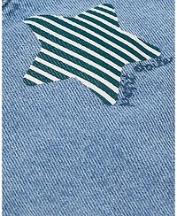 MeMoi Baby Boys "Petit Etoile" Cotton Denim Shorts-Style Romper