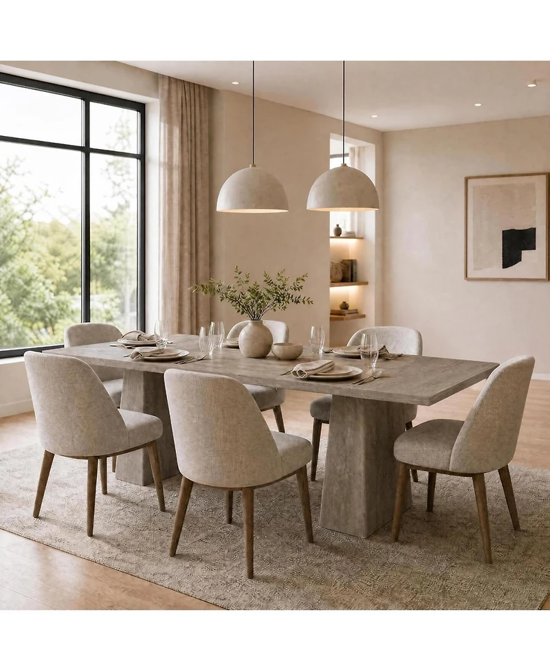 gaomon Modern 71-Inch Kitchen Dining Table for 6-8 People Family Use, for Kitchen