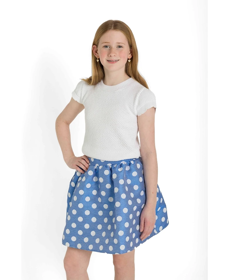 Florence Eiseman Big Girls Ottoman Stripe Dot Skirt