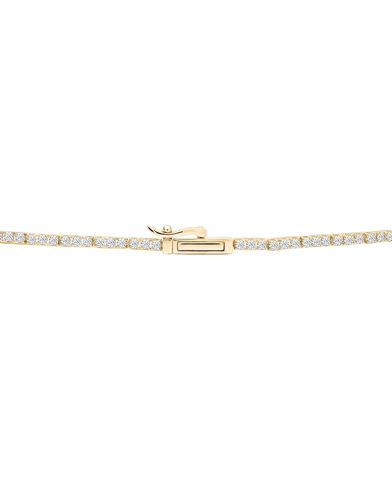 Macy's Lab-Grown Diamond Necklace (3 ct. t.w.) in 14k Yellow Gold